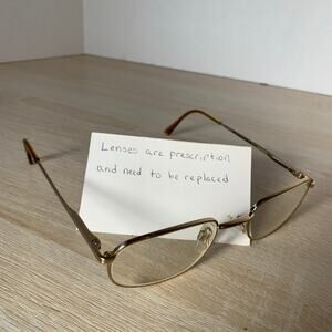 Randolph Engineering RE 350 Eyeglasses Gold Frames 48-21-140 Italy